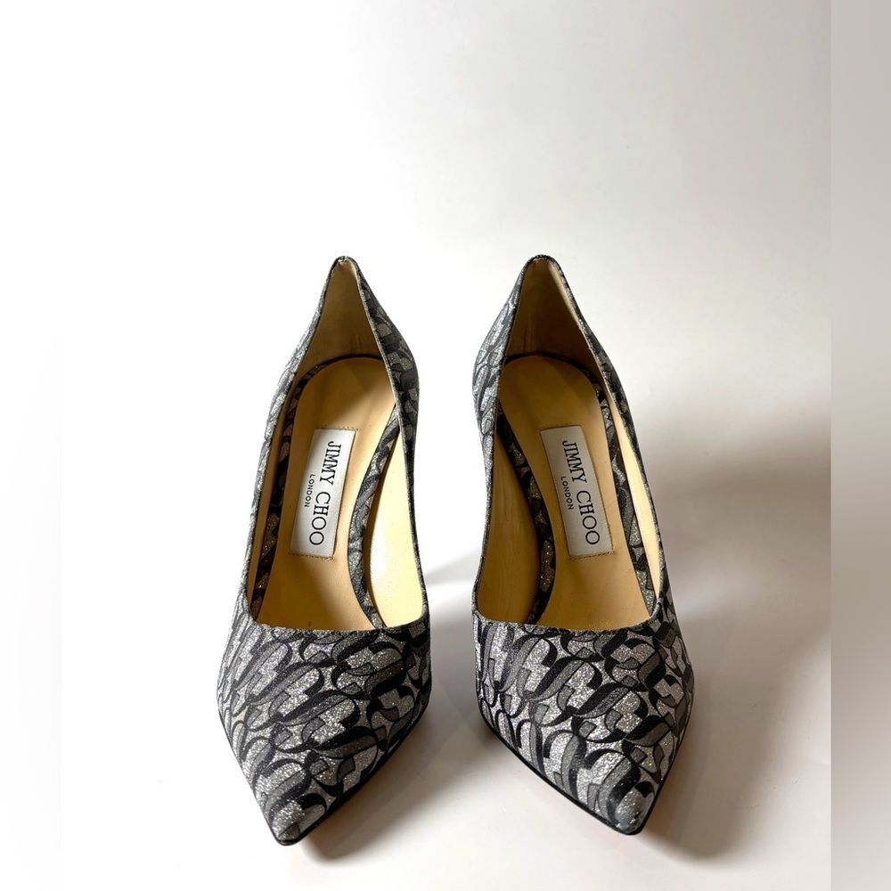 Jimmy Choo Metallic Print Heels